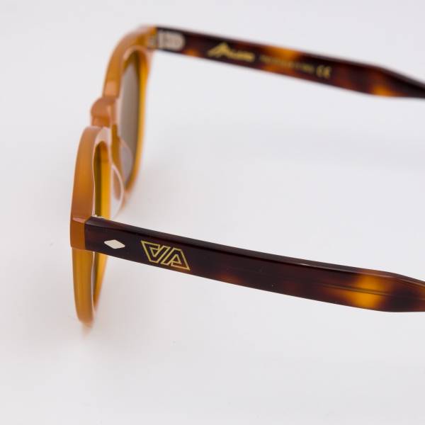 Lunettes de soleil WF AAllard caramel acajou marron