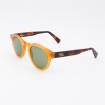 Lunettes de soleil rondes AA caramel acajou marron