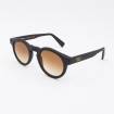 Lunettes de soleil rondes AA noir noir noisette