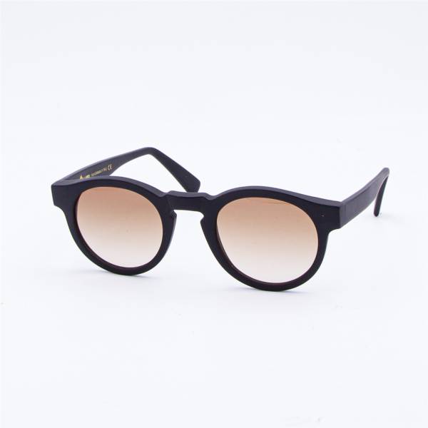 Lunettes de soleil rondes AA noir noir noisette