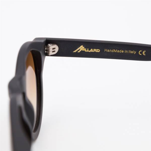 Lunettes de soleil rondes AA noir noir noisette