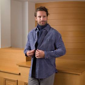 Surchemise en suède jeans