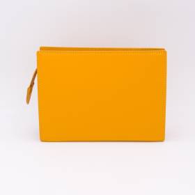 Grande trousse en cuir grainé tournesol tournesol