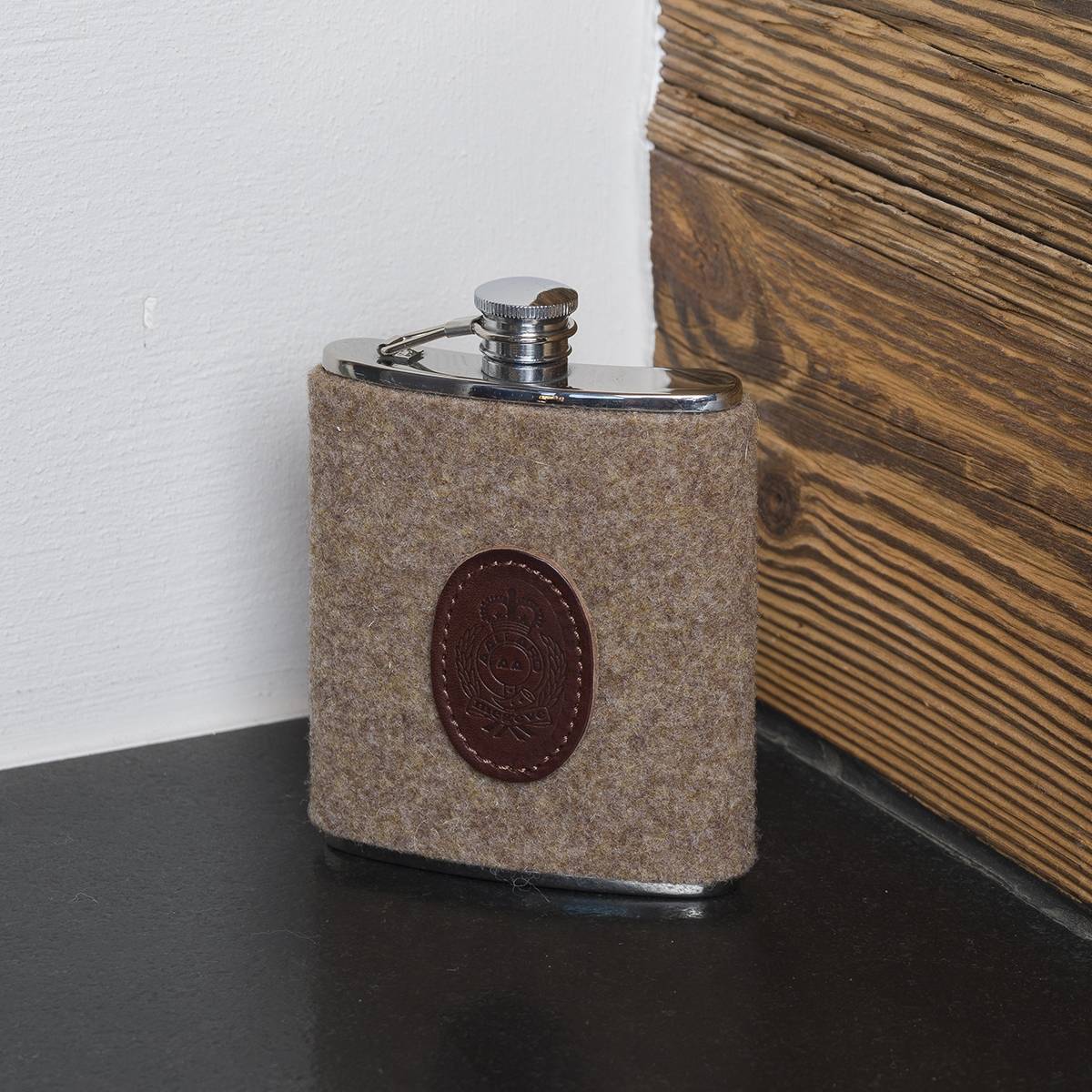 Fiole en feutre AAllard taupe