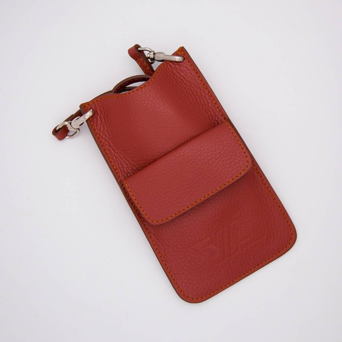 Pochette de téléphone en cuir terra cotta terra cotta terra cotta