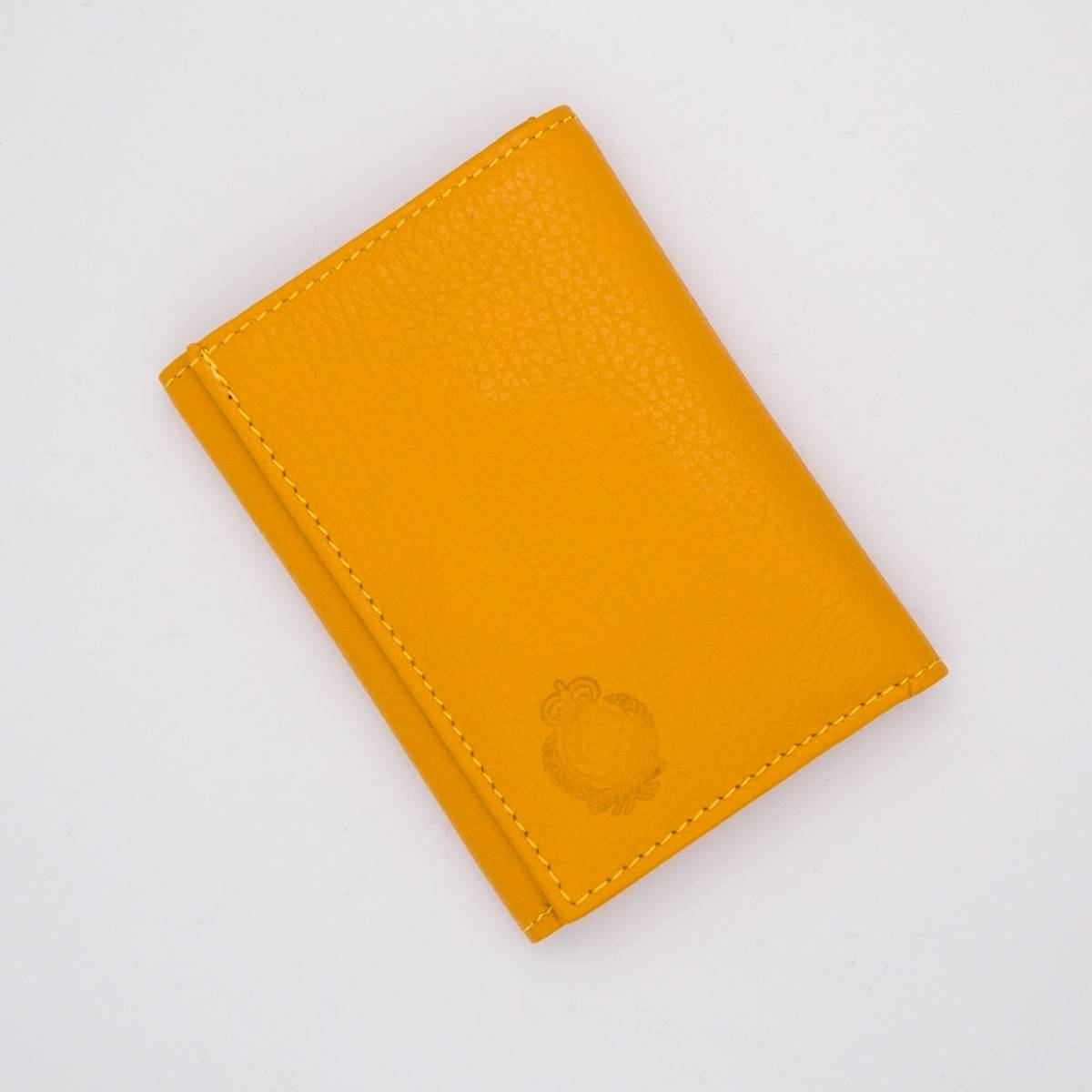 Porte 6 cartes en cuir tournesol tournesol .