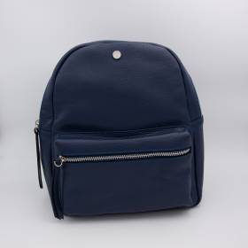 Sac à dos en cuir grainé navy navy