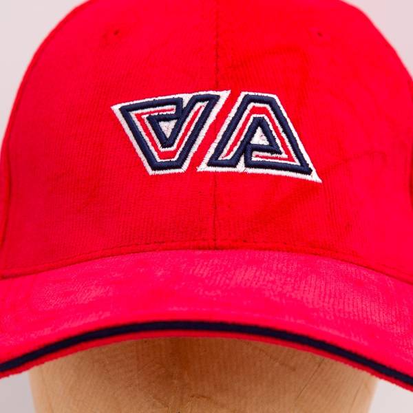 Casquette velours le Megève Lifestyle rouge marine marine