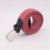 Ceinture élastique tressée AAllard rouge blanc marine