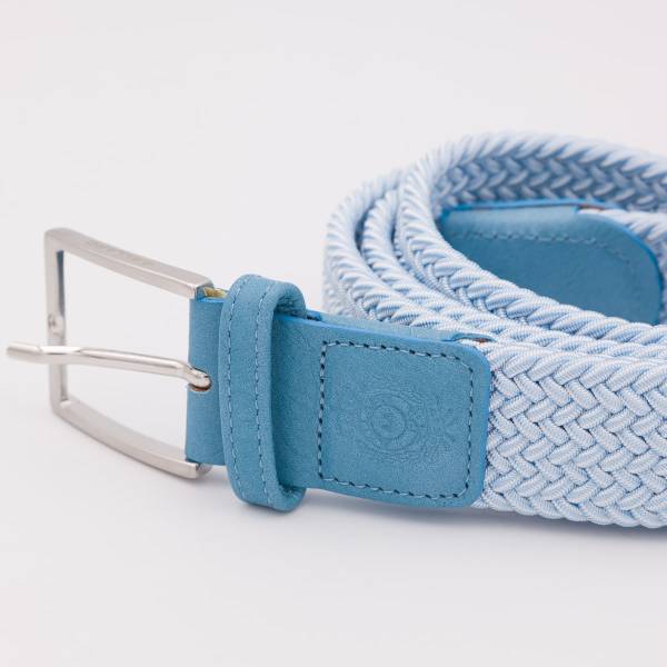 Ceinture élastique tressée AAllard ciel blanc cielo