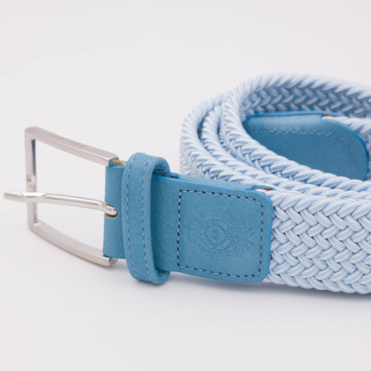 Ceinture élastique tressée AAllard ciel blanc cielo