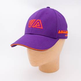 Casquette en coton AAllard Megève violet orange