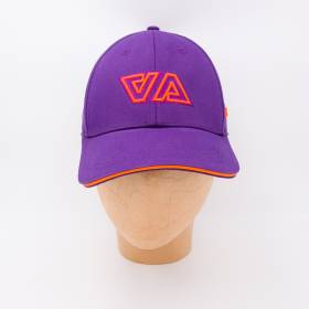 Casquette en coton AAllard Megève violet orange