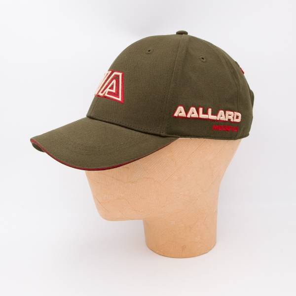 Casquette en coton AAllard Megève dark olive bordeaux beige