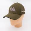 Casquette en coton AAllard Megève dark olive marine beige