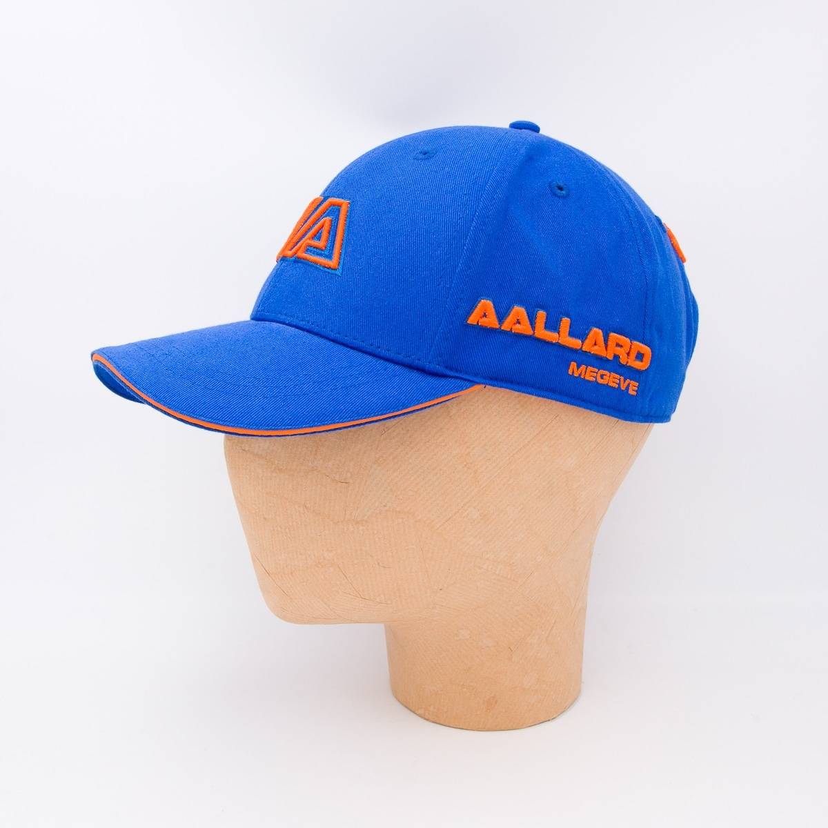 Casquette en coton AAllard Megève bleu électrique orange