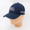 Casquette en coton AAllard Megève marine argent