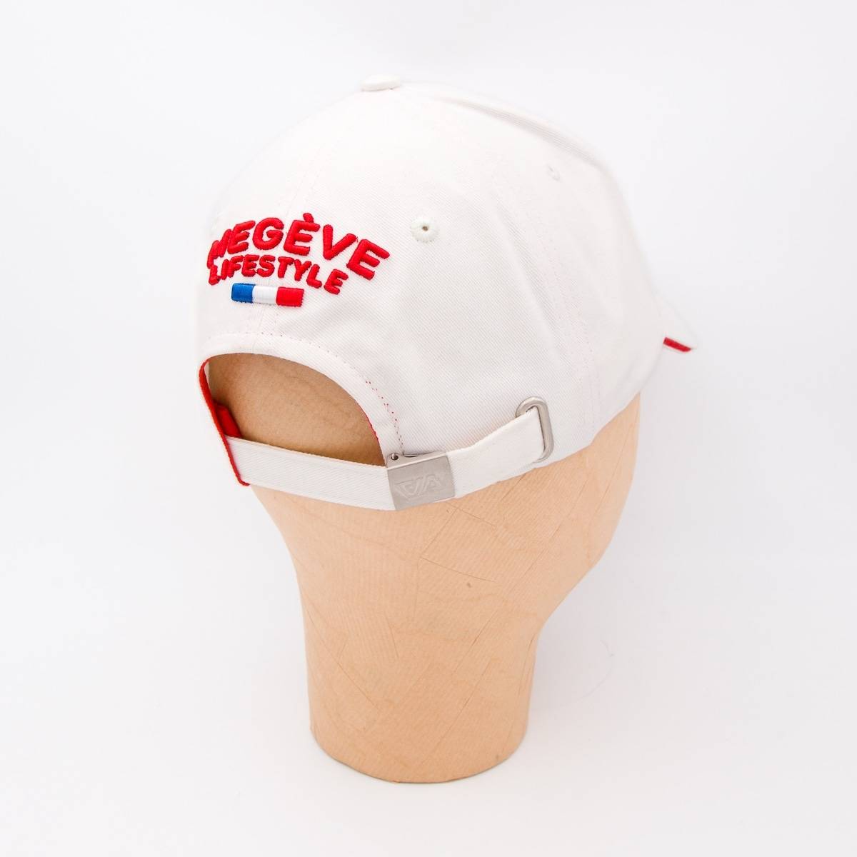 Casquette écusson AAllard en coton blanc rouge