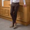 Pantalon gabardine en coton ebène