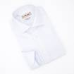 Chemise rayée en coton blanc ciel
