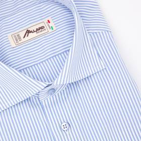 Chemise à rayures performance jeans blanc