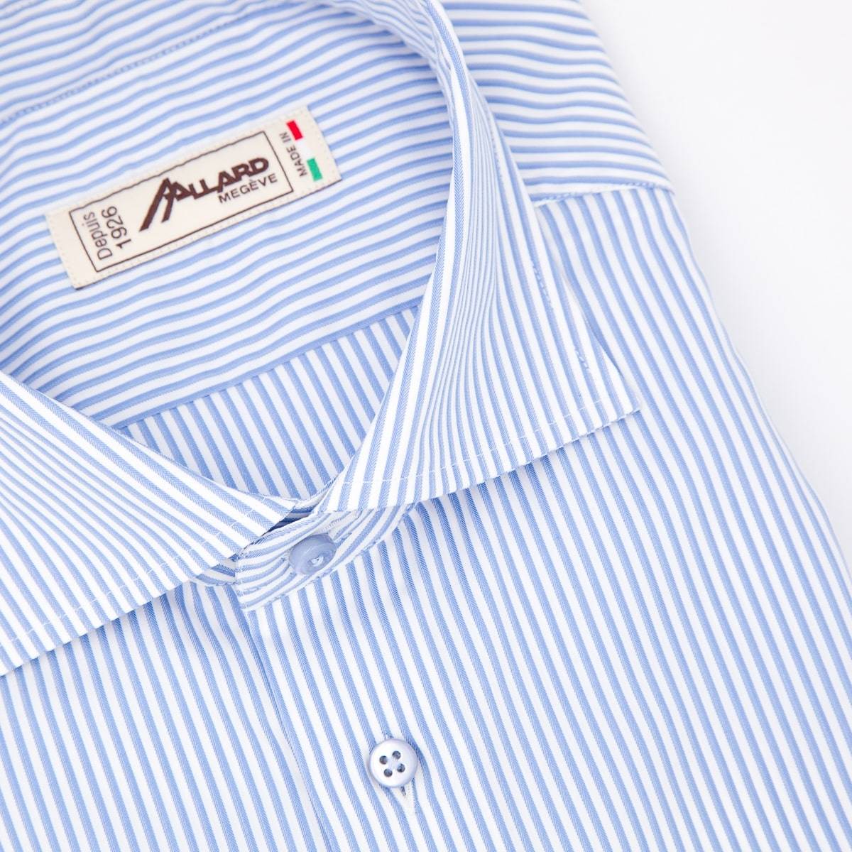 Chemise à rayures performance jeans blanc