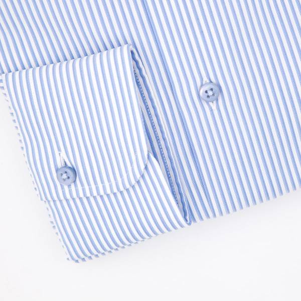 Chemise à rayures performance jeans blanc