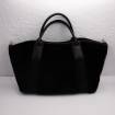 Sac cabas en mouton grand modèle noir