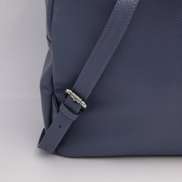 Sac à dos en cuir grainé denim denim