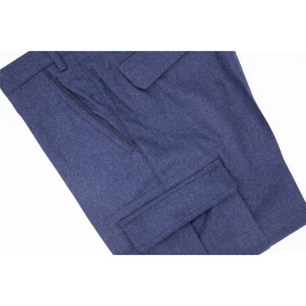 Pantalon flanelle poches cargo marine . .