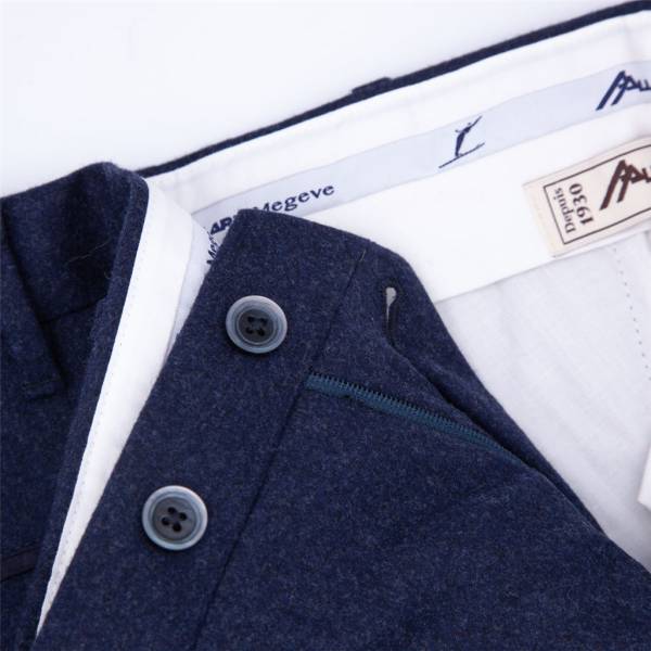 Pantalon flanelle poches cargo marine . .