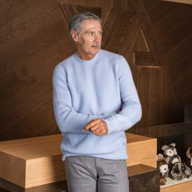 Pull extrasoft en cashmere ciel
