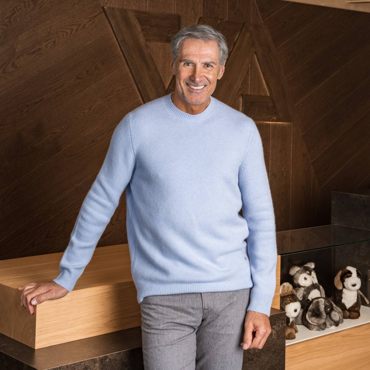 Pull extrasoft en cashmere ciel