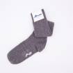 Chaussettes hautes homme en cachemire gris
