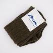 Chaussettes hautes homme en cachemire kaki