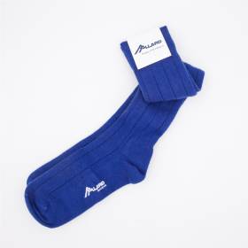 Chaussettes hautes homme en cachemire outremer