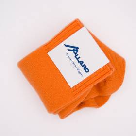 Chaussettes hautes femme en cachemire orange . .