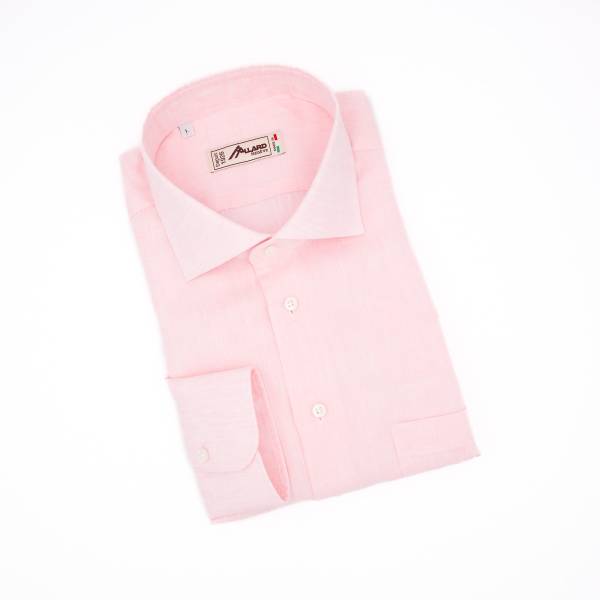 chemise lin chambray rose . .