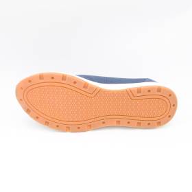 Baskets stretch à lacets bouclés jeans marbre