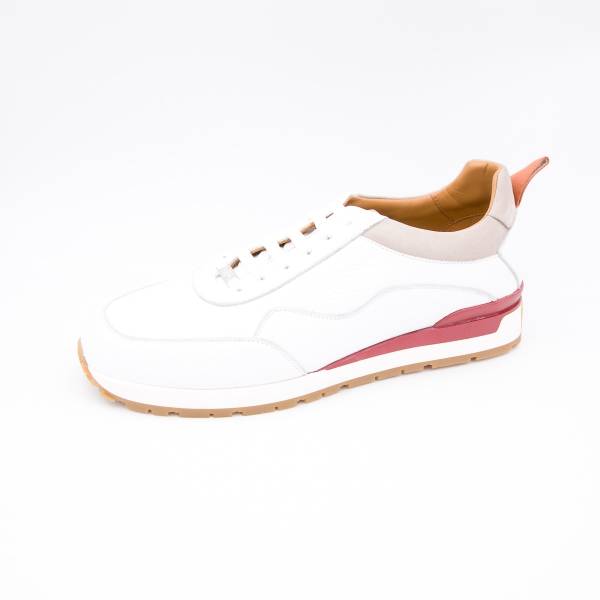 Baskets en cerf bimatière blanc