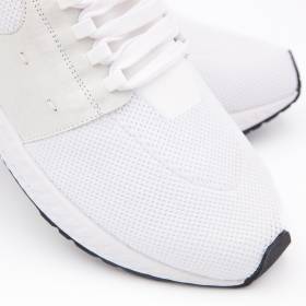 Baskets stretch en maille blanc