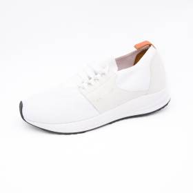 Baskets stretch en maille blanc