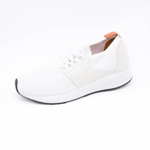 Baskets stretch en maille blanc