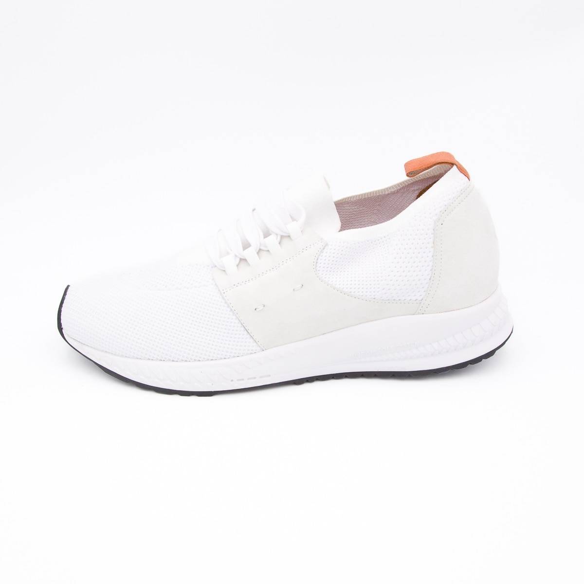 Baskets stretch en maille blanc