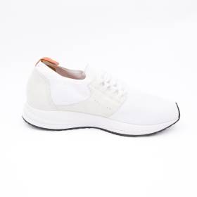 Baskets stretch en maille blanc