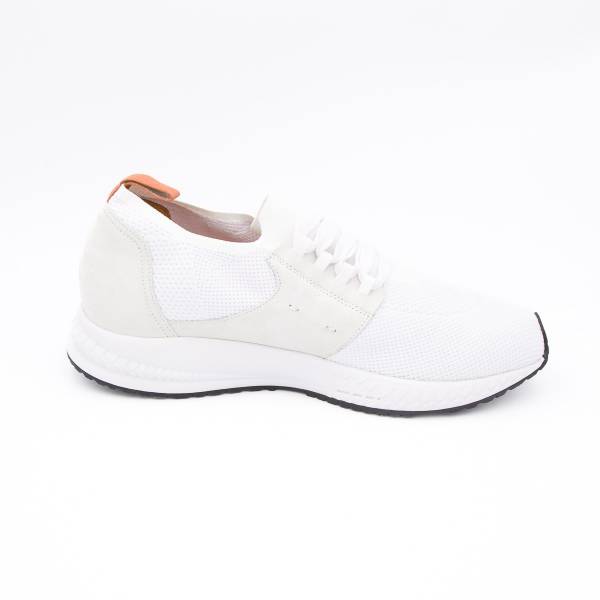 Baskets stretch en maille blanc