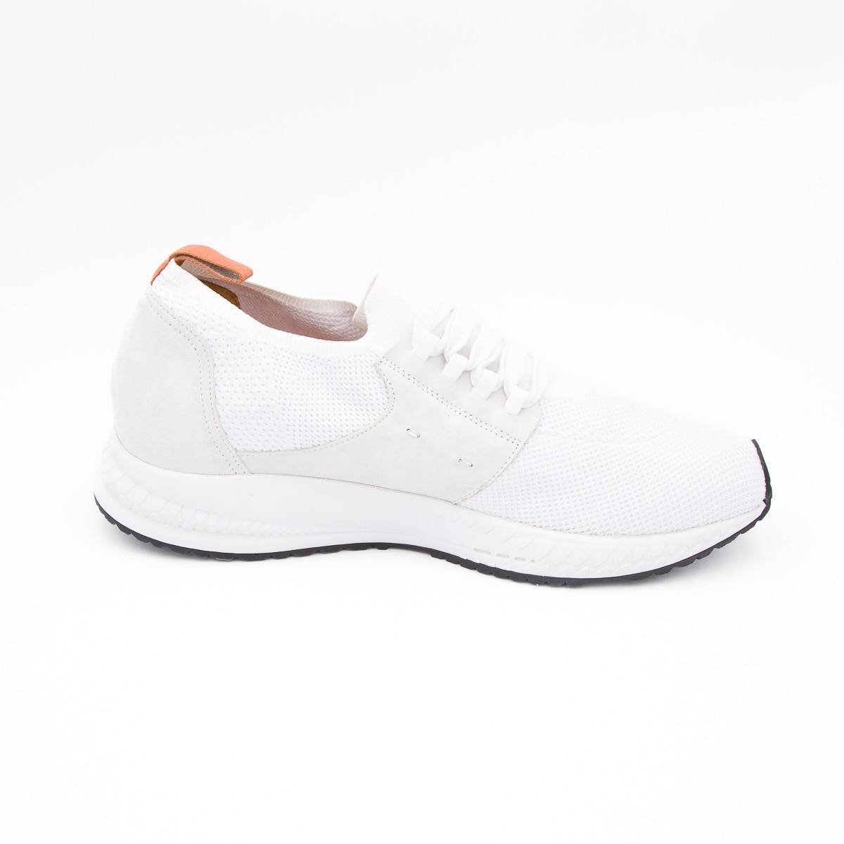 Baskets stretch en maille blanc
