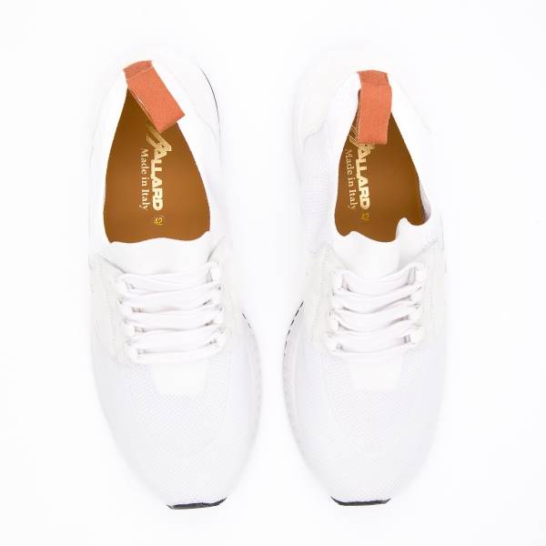 Baskets stretch en maille blanc