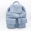 Sac à dos cuir avec poches à rabats jeans