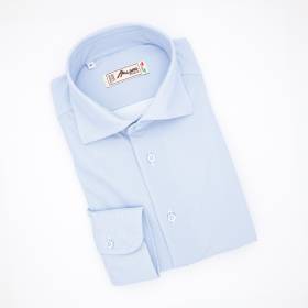 Chemise stretch rayée milleraies ciel
